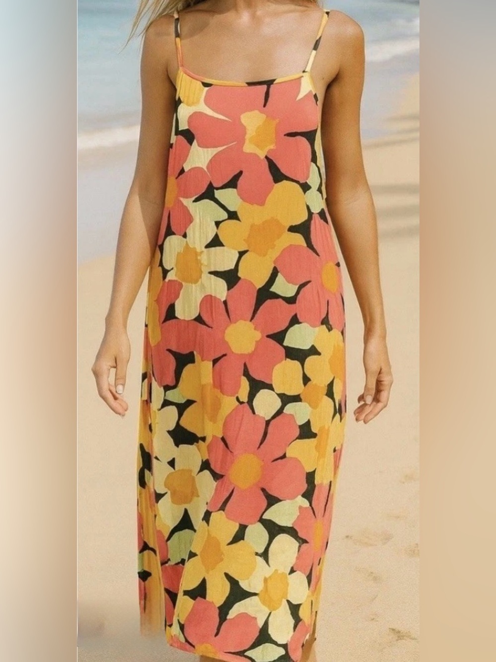 Billabong Weekend Waves
Floral Print Midi Slip Dress
Surfer Style Boho
Medium